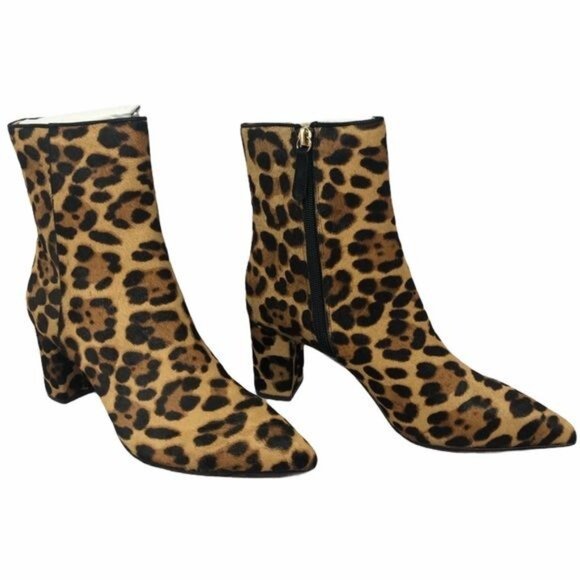 J Crew Boot Pointed Toe Sadie Boot in Leopard Size 7.5 NIB - Picture 5 of 8